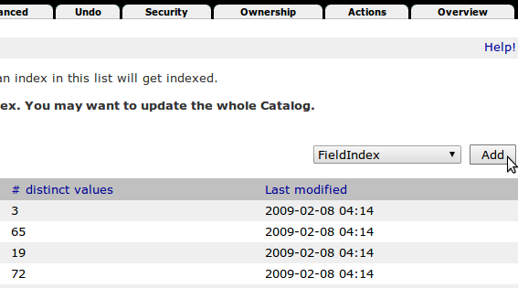 Add FieldIndex